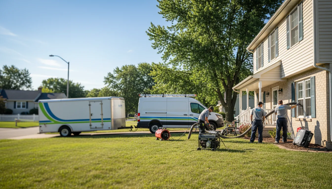 Flooded Basement Restoration And Cleanup With Repair in Hampton, IL near me